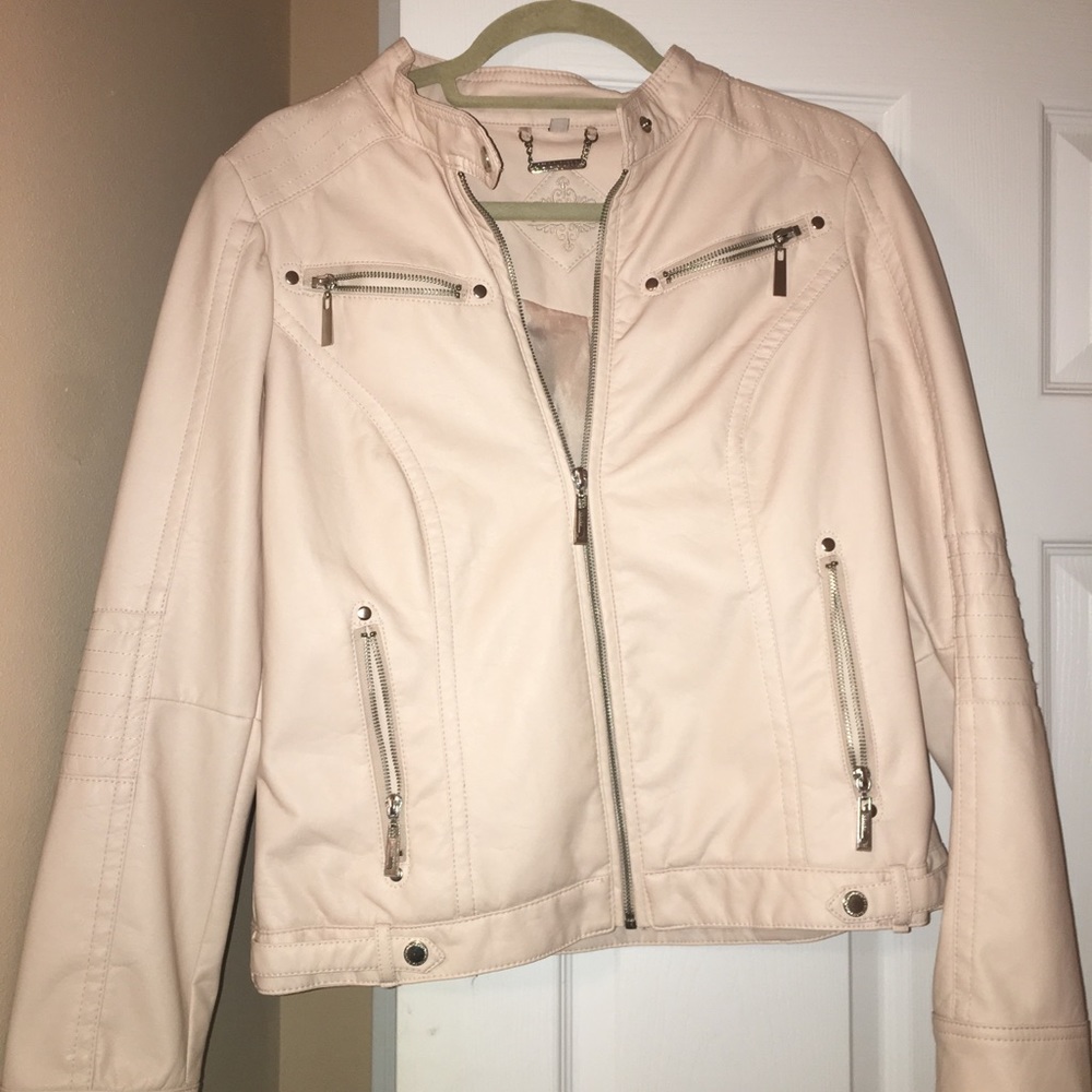 JOUJOU Baby Pink Leather Jacket